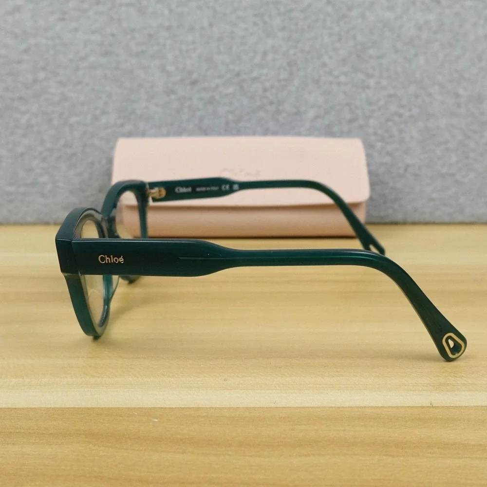 CHLOE CH0162O 004 EYEGLASSES FRAMES Green W/CASE 48-19-140 Made in Italy